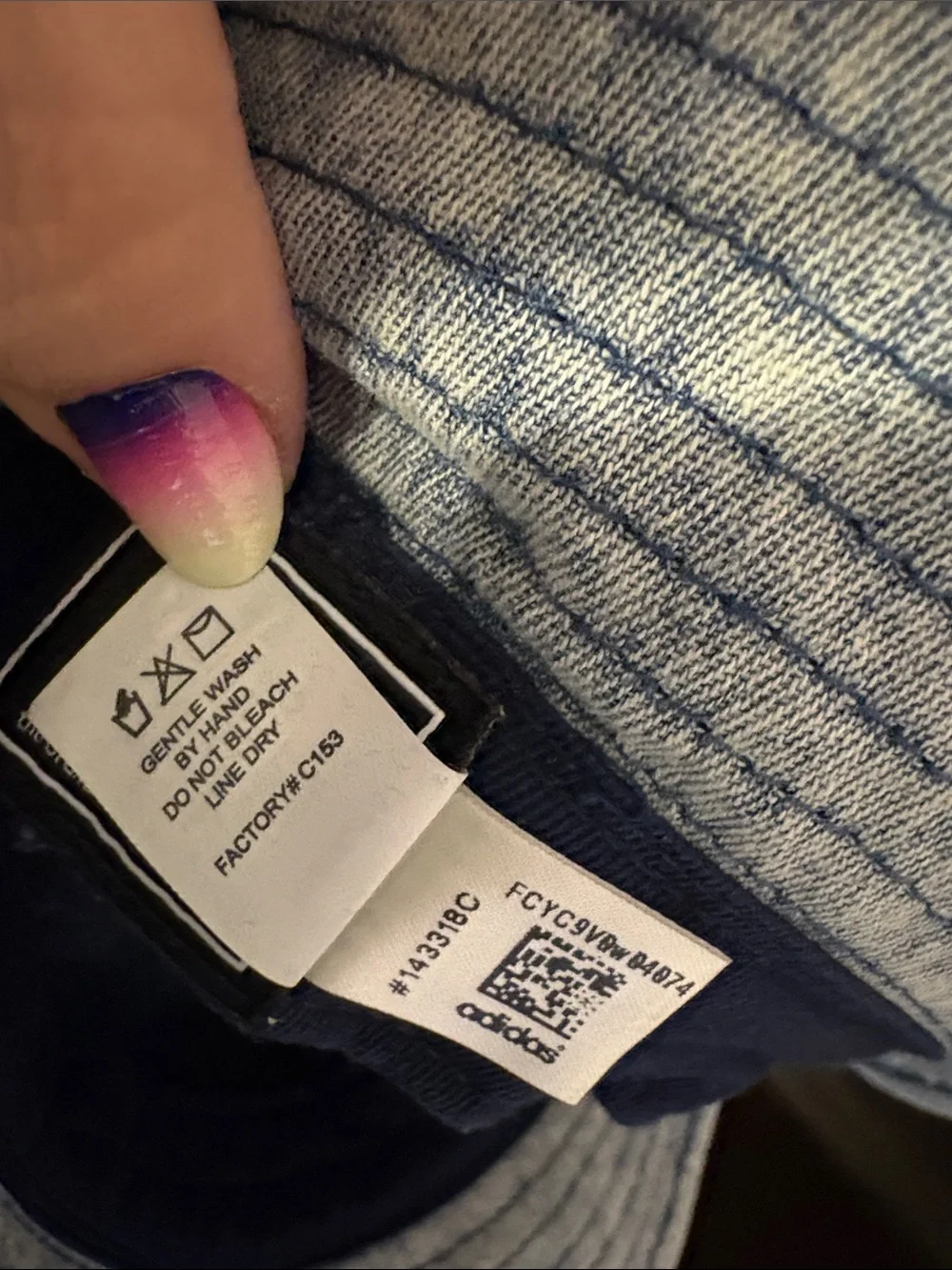 adidas chambray denim